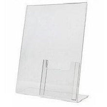 Load image into Gallery viewer, Slanted 8-1/2" x 11" Sign Holder with 4x9 Tri-Fold Brochure Holder