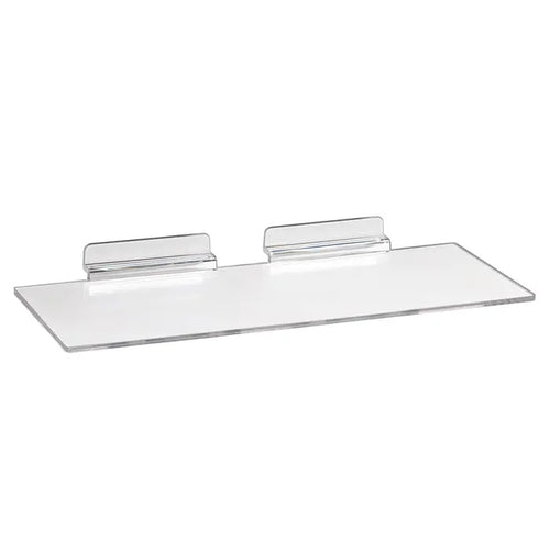 Clear Injection Molded Slatwall Shelves