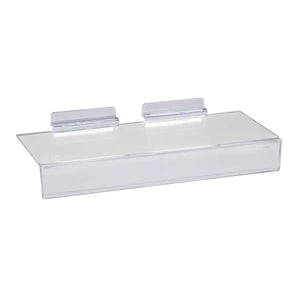 Clear Injection Molded Slatwall Shelves