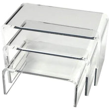 Load image into Gallery viewer, Small Acrylic 3-Piece Riser Display Set