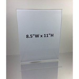Acrylic 8-1/2" x 11" Bottom Load Sign Holder