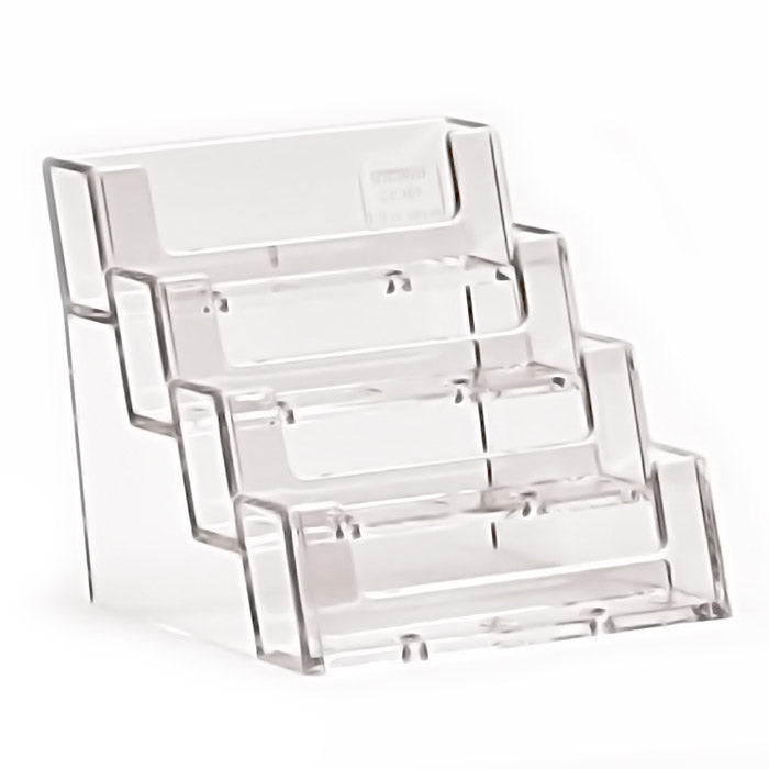 Acrylic 4-Pocket Countertop Business Card Holders