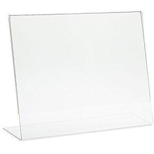 Load image into Gallery viewer, Acrylic 8-1/2&quot; x 5-1/2&quot; Slanted Sign Holder